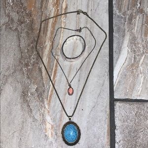 Two Necklaces and Bracelet